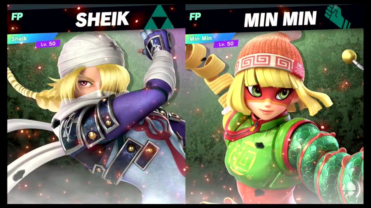 Super Smash Bros Ultimate Amiibo Fights – Sheik vs the World #83 Sheik vs Min Min