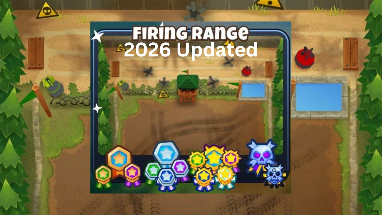 Firing Range [Reverse] Guide | No Monkey Knowledge | BTD 6 (2026 Updated) 4K