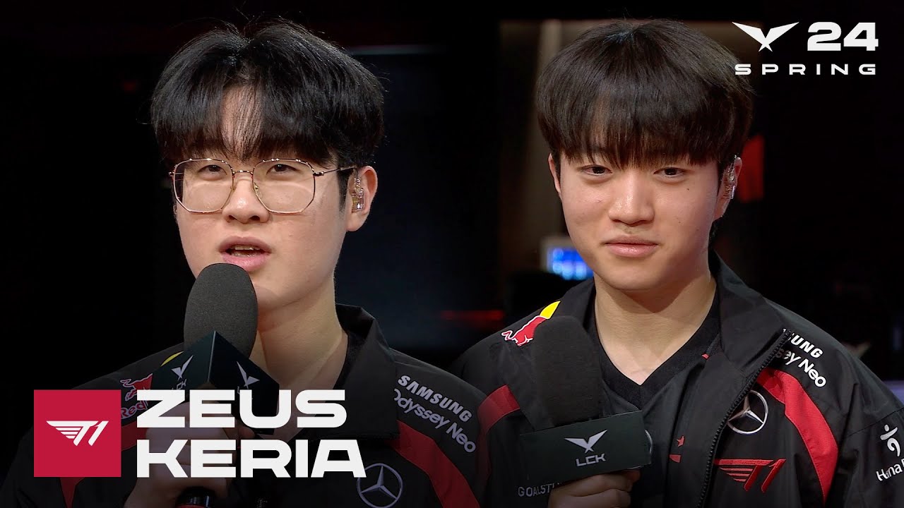 Zeus, Keria 인터뷰 | FOX vs. T1 | 02.18 | 2024 LCK 스프링 스플릿