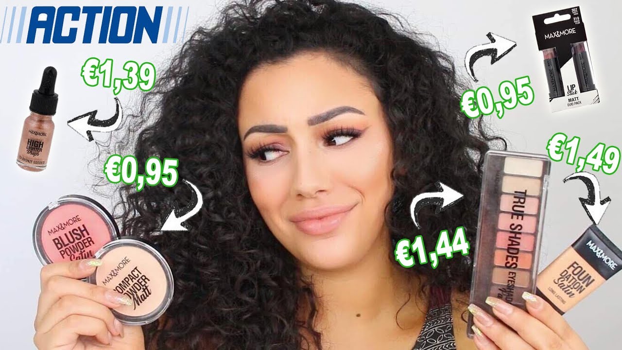 10 EURO ACTION MAKEUP CHALLENGE !!
