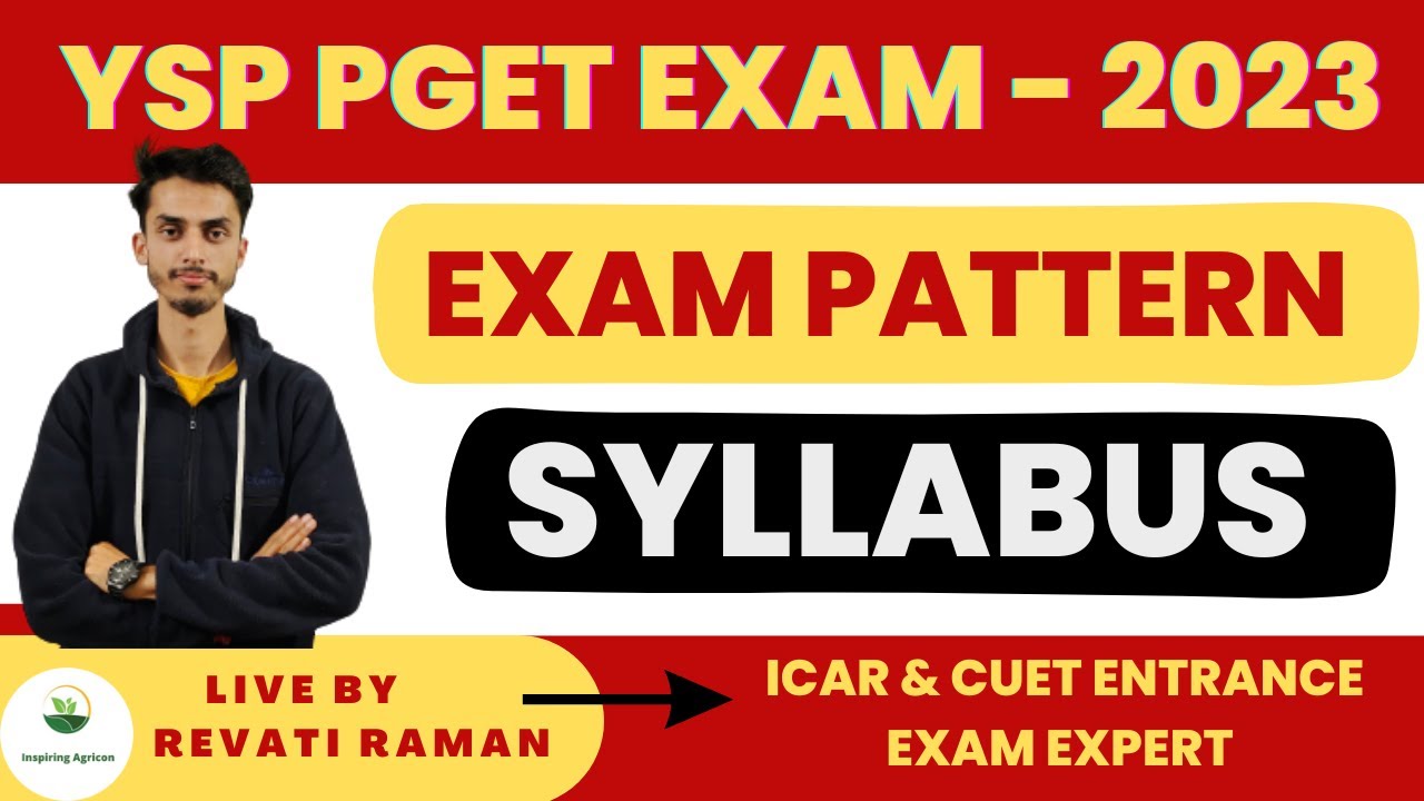 YSP University PG (MSC) Exam pattern, Syllabus, Eligibility criteria / Inspiring Agricon