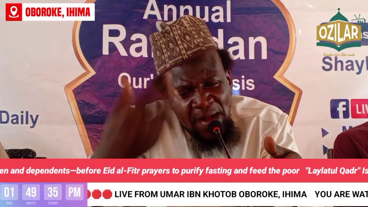 THE DAY 27 LIVE BROADCAST OF MARKAZ AHLUS-SUNNAH WAL-JAMMAH ANNUAL RAMADAN TAFSEER 1447AH/2026