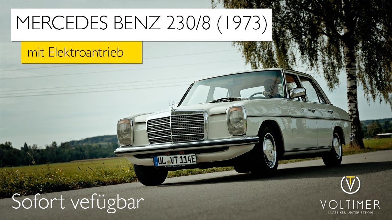 Mercedes-Benz 230/8 Strich-Acht (1973) mit Elektroantrieb | sofort verfügbar | Umrüstung auf Elektro