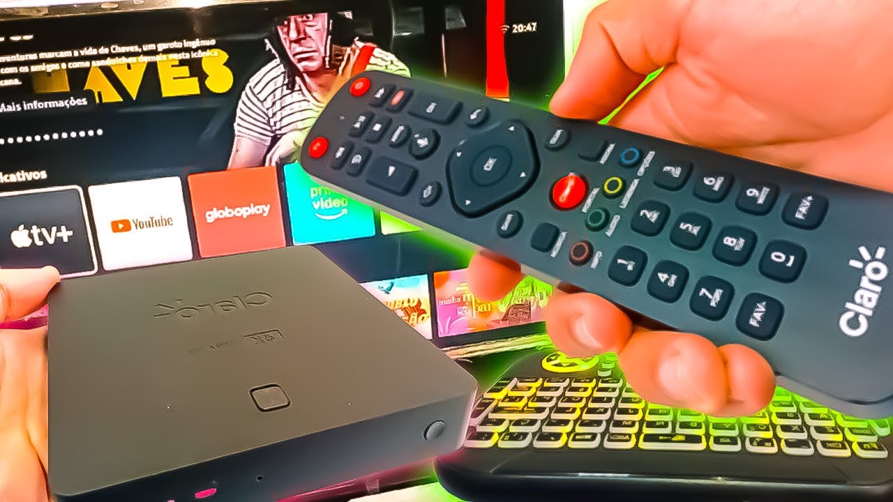 Transforme Seu PC Notebook em TV Smart com Claro TV Box + Placa de Captura e mini teclado Luminoso