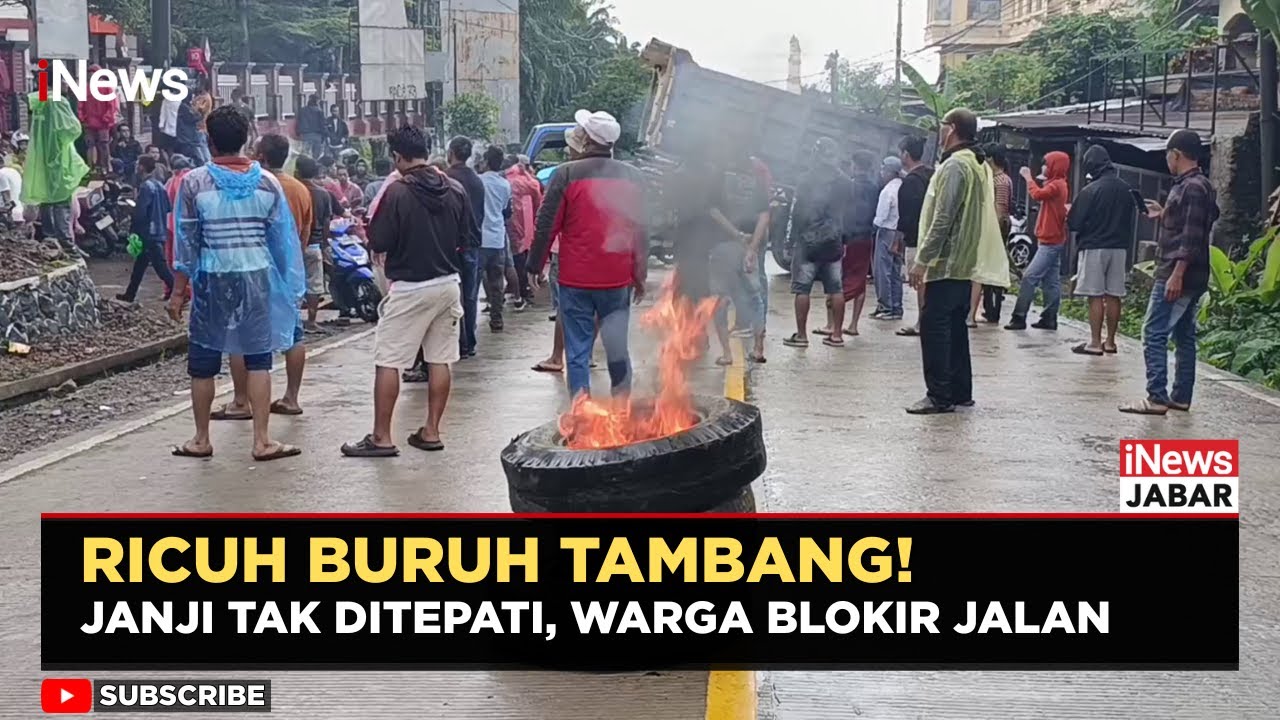 🔥 Demo Buruh Tambang Pasca Penutupan Tambang Berujung Chaos di Cigudeg | iNews Jabar