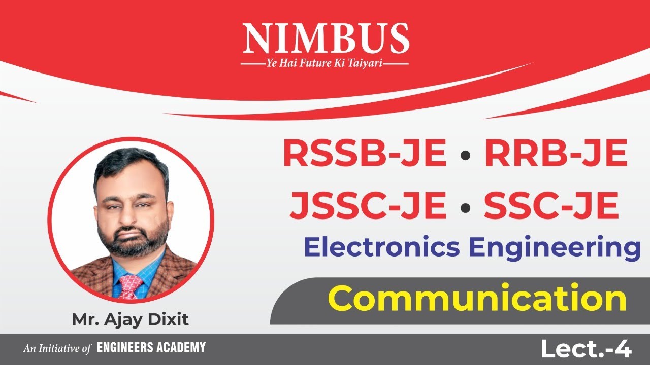 Communication | RSSB JE Online Classes |  RRB JE/JSSC JE/SSC JE Free Online Coaching | EE | Lect-4