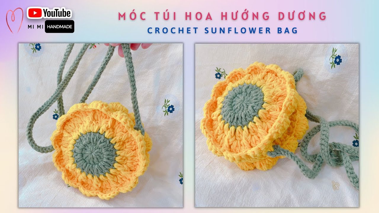 Crochet Sunflower Bag 🌻 | Hướng Dẫn Móc Túi Hoa Hướng Dương | Mimi Handmade