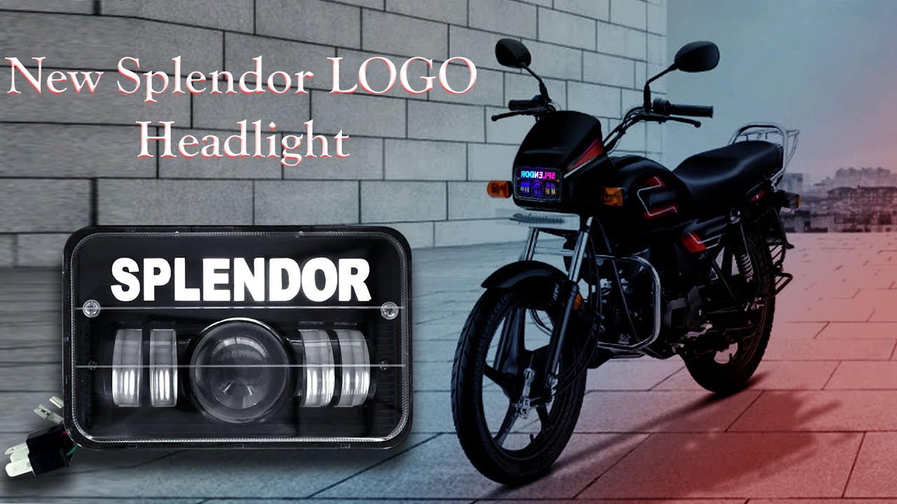 Otoroys SPLENDOR LOGO LED Headlight for Hero Splendor Plus, Splendor Pro, Splendor