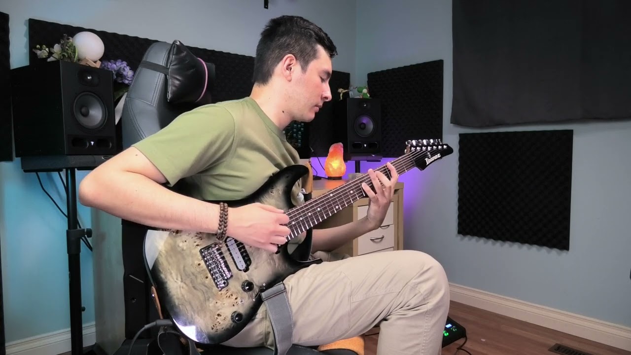 Can you figure out the time signature changes? // 7 string clean guitar prog groove