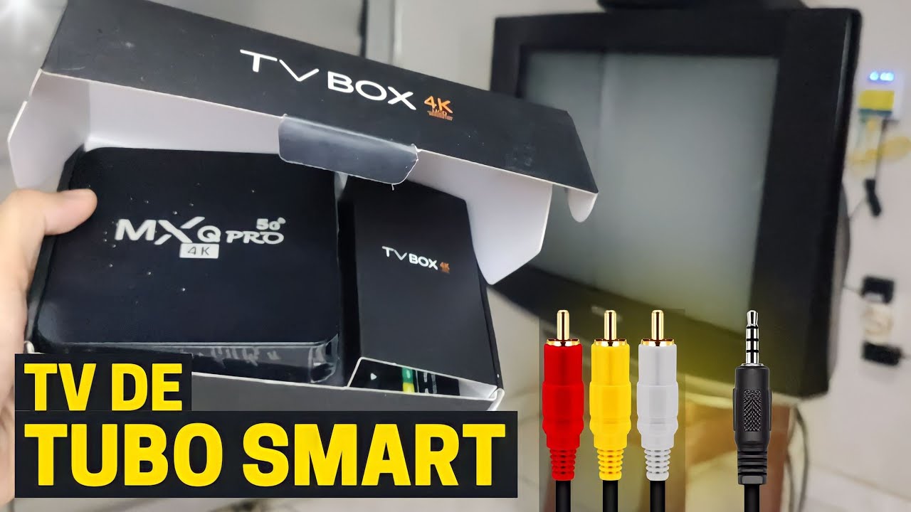 Como INSTALAR e CONFIGURAR Um TV Box em uma TV De Tubo Antiga (Transformar em Smart TV)