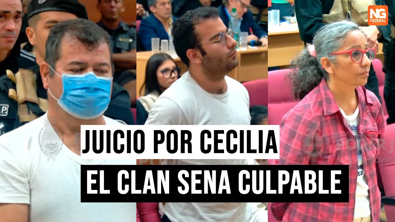 Juicio por Cecilia:  Así se leyó el veredicto que condenó a perpetua el clan Sena