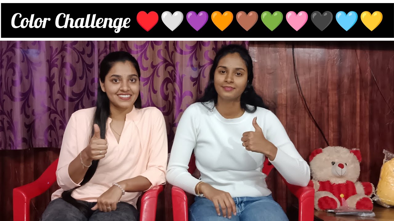 Color challenge with my sister ♥️🤍💜🧡💚🤎🩵🖤🩷🧡