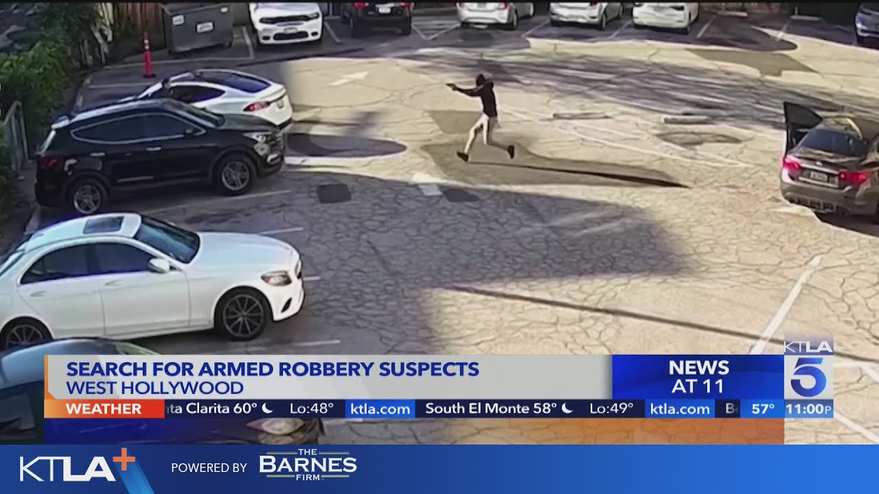 West Hollywood armed robbery captured on surveillance video