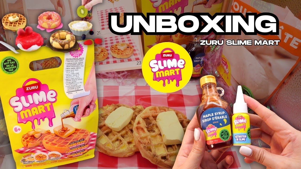 ASMR | UNBOXING Zuru Slime Mart Waffles with Butter and Maple Syrup | Sensory toys | no talking