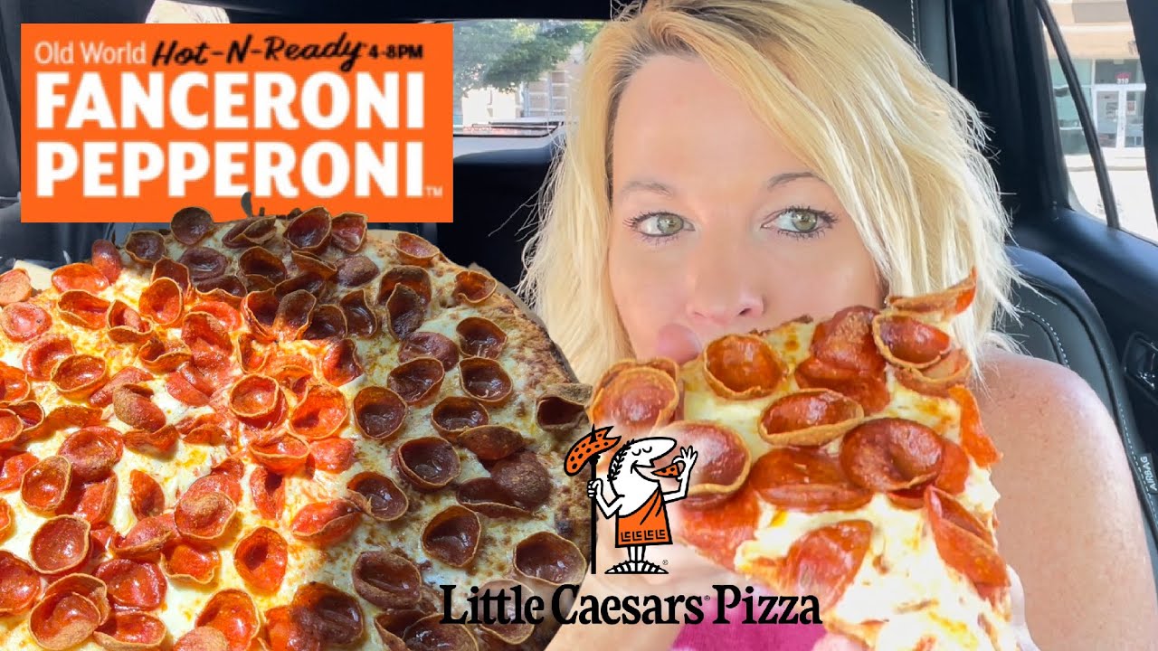 Little Caesars NEW Old World Fanceroni Pepperoni￼ ￼Pizza Review - OVER 100 PEPPERONIS! ￼