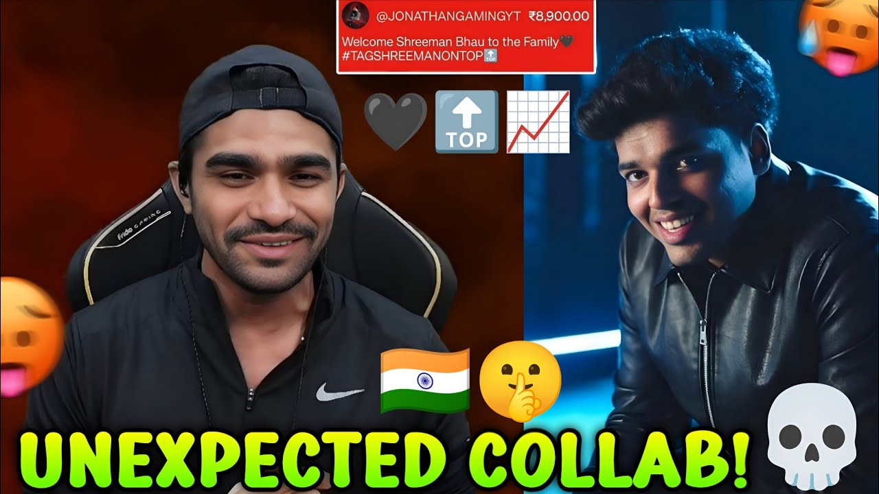SHREEMAN LEGEND 💀 JOIN APEX GAMING 🖤📈 JONATHAN x SHREEMAN LEGEND 🔥 BIGGEST COLLAB 💥 REACTION 🥵