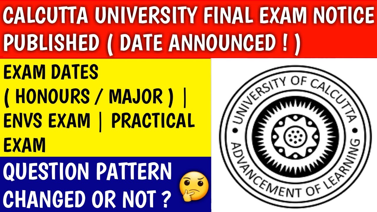 CALCUTTA UNIVERSITY EXAM DATE ANNOUNCED | calcutta university | cu exam | cu news | cu practicals