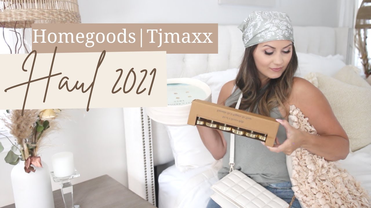 HOMEGOODS - TJMAXX SHOPPING HAUL 2021 | NEW HOME DECOR | SCANDI STYLE | DECORATING