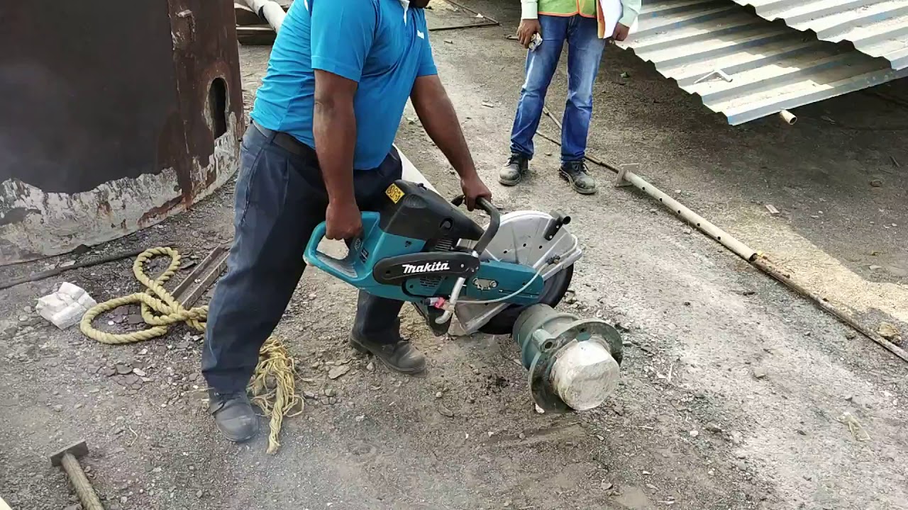 Makita EK8100 Power Cutter Demo at L&T MTHL