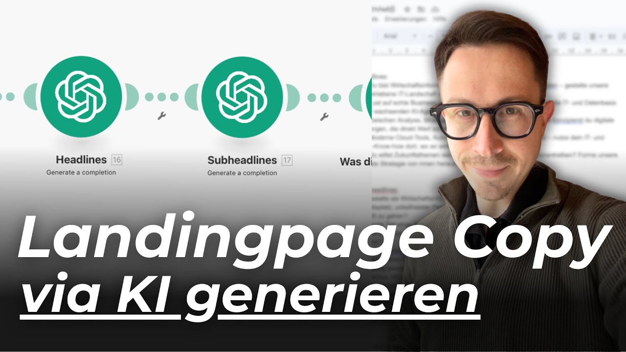 KI-Automation: Landingpage Copy in Sekunden via KI generieren als Agentur