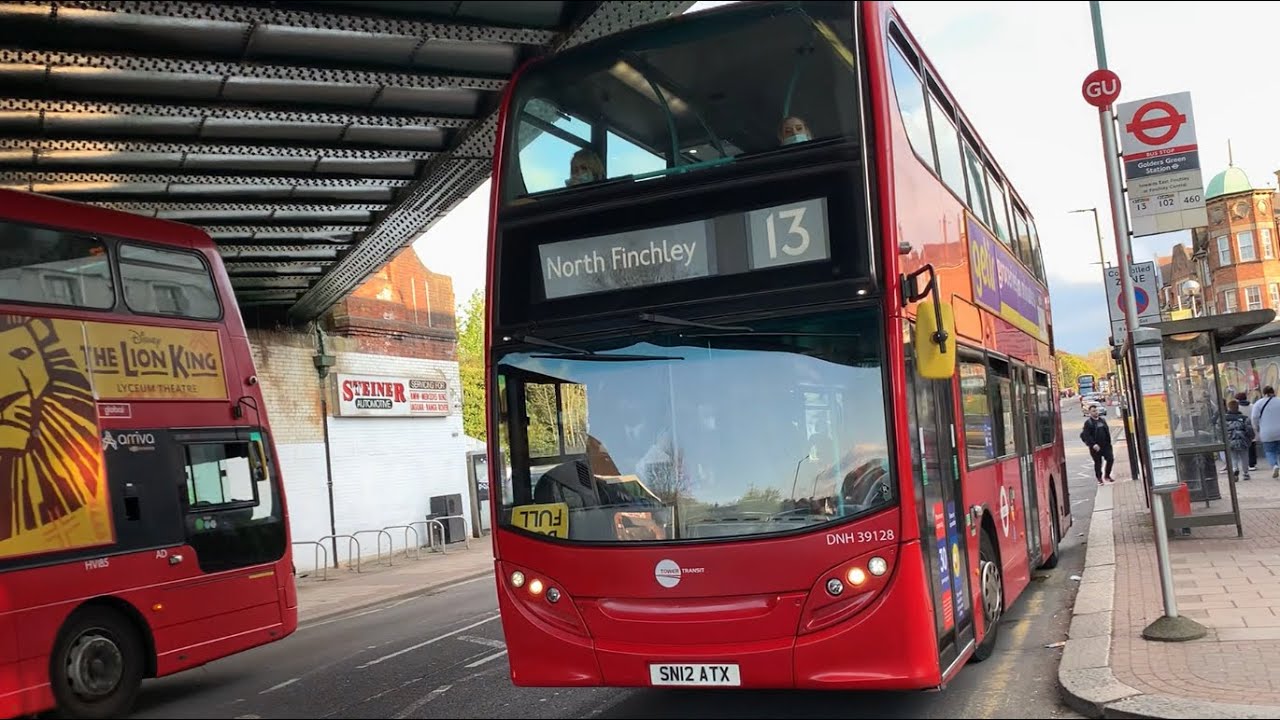 Journey on Route 13 ( DNH39128 SN12ATX ) | Alexander Dennis Enviro 400 Hybrid | Tower Transit