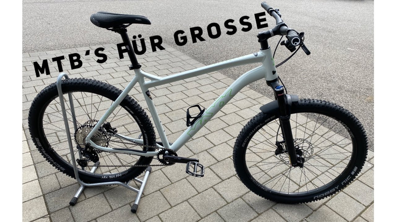 MTB´s für große Leute. Das Problem mit den zu kleinen Rahmen.