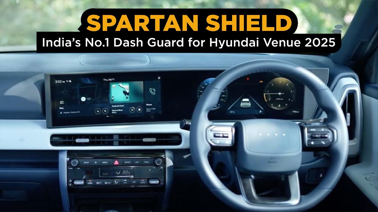 Hyundai Venue 2025 Accessories || Best 10.25-Inch Dual Display Protector || DIY Installation Guide