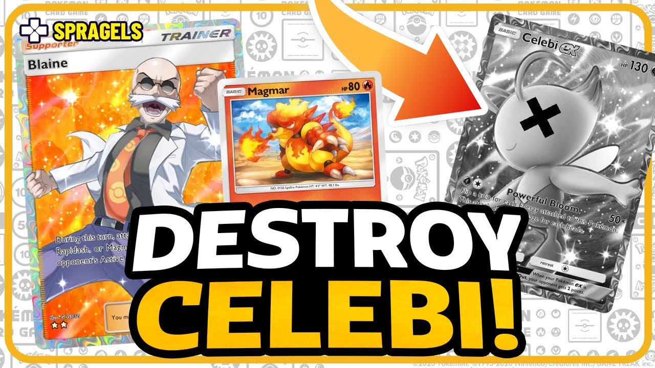 NEW Blaine Deck DESTROYS Celebi Decks In ONE HIT | Pokemon TCG Pocket