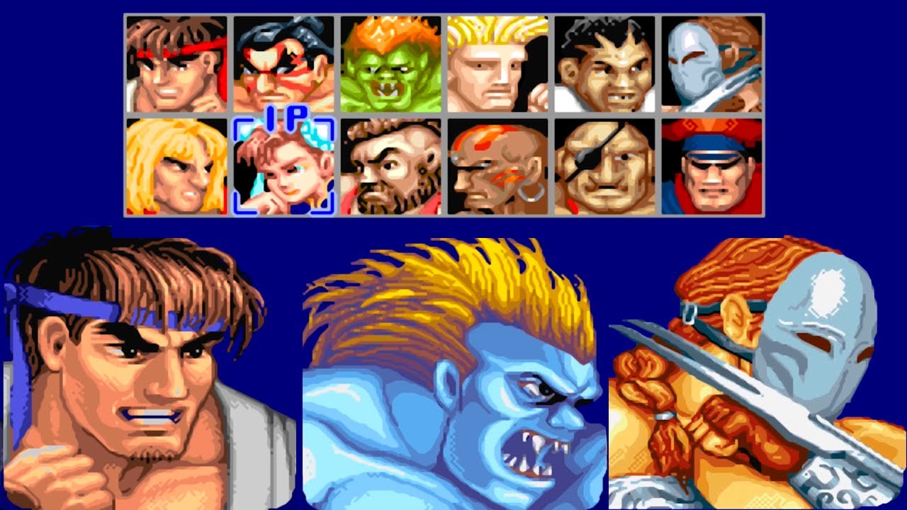 1 VIDEO 3 MATCH: RYU - BLANKA - VEGA: Street Fighter 2 Champion Edition ( Hardest ) - 4K 60 FPS