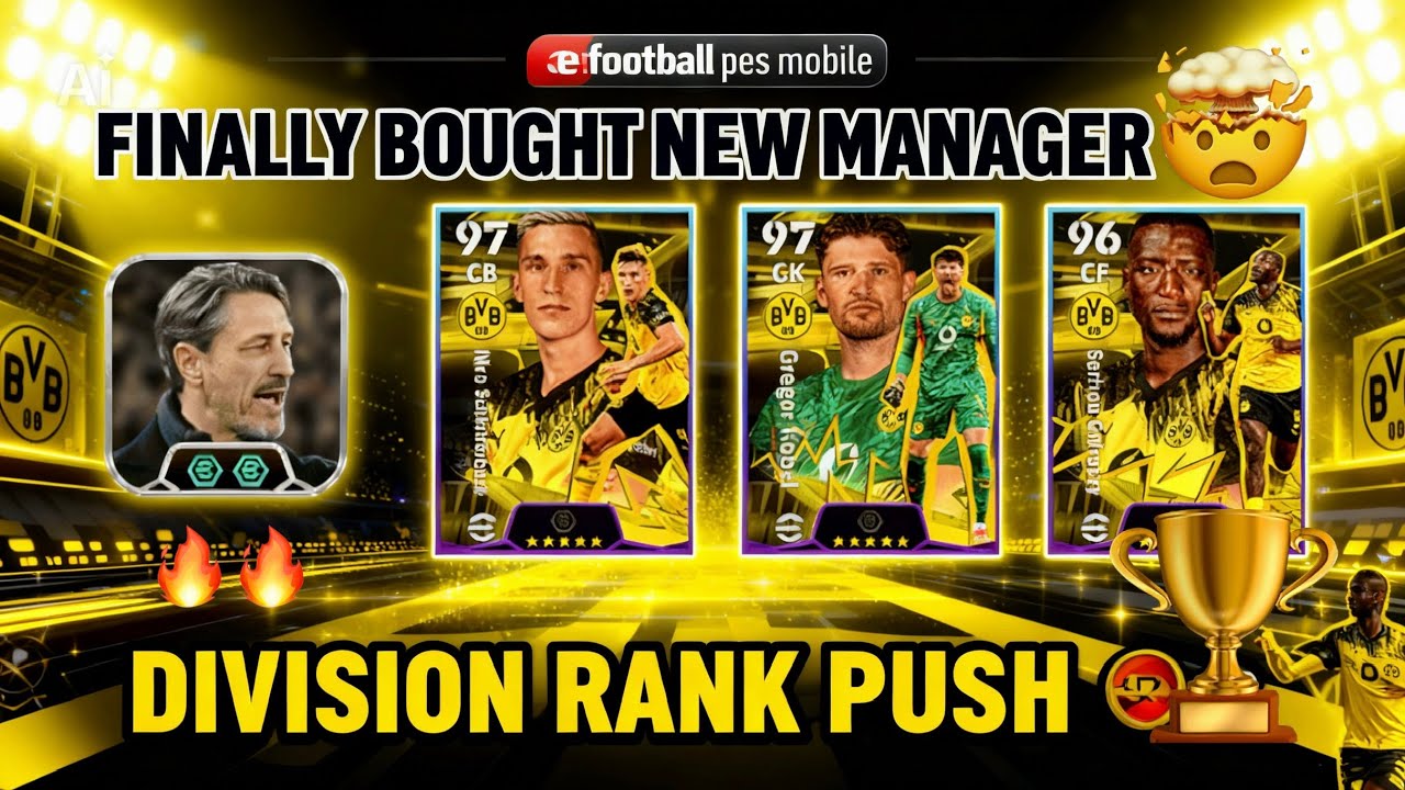I BOUGHT DORTMUND PACK FOR THIS MANAGER 🔥💰😱NEW PLAY STYLE🔥⚽️ | eFootball 26  🏆📈🏆