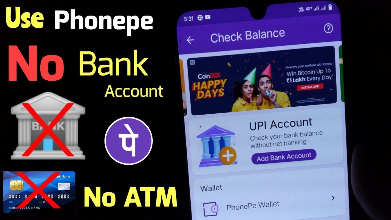 How to use phonepe without bank account | how to create phonepe account Without ATM card |