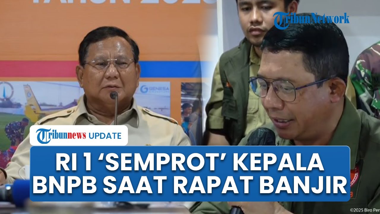 Detik-detik Prabowo 'Semprot' Kepala BNPB saat Rapat & Arahan Penanganan Banjir Sumatera-Aceh