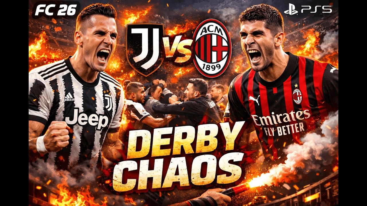 Italian Derby Turns Into Chaos 🔥 | FC 26 PS5 Juventus vs Milan