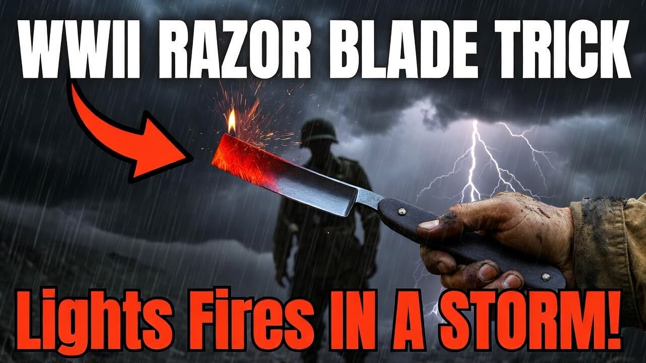 The WWII razor Blade trick that could light fires in a storm
