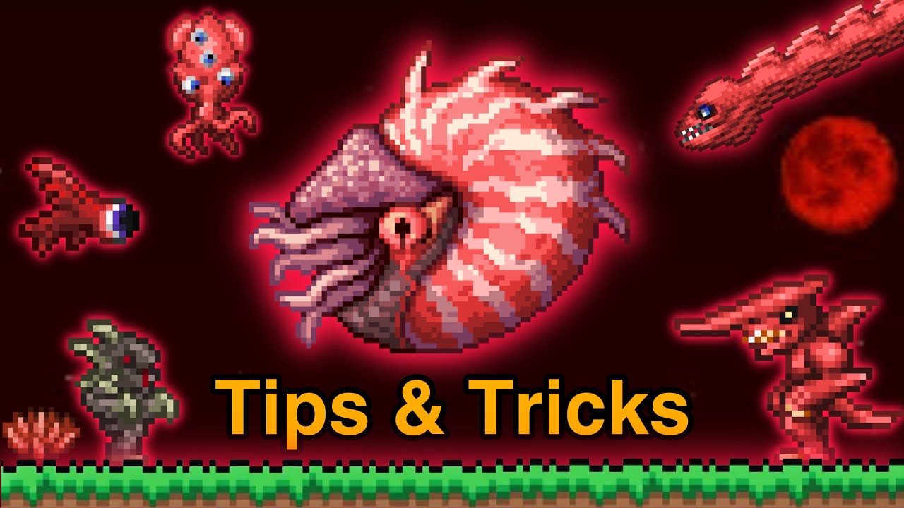 The COMPLETE Guide: Blood Moon Fish enemies in Terraria (Remake)