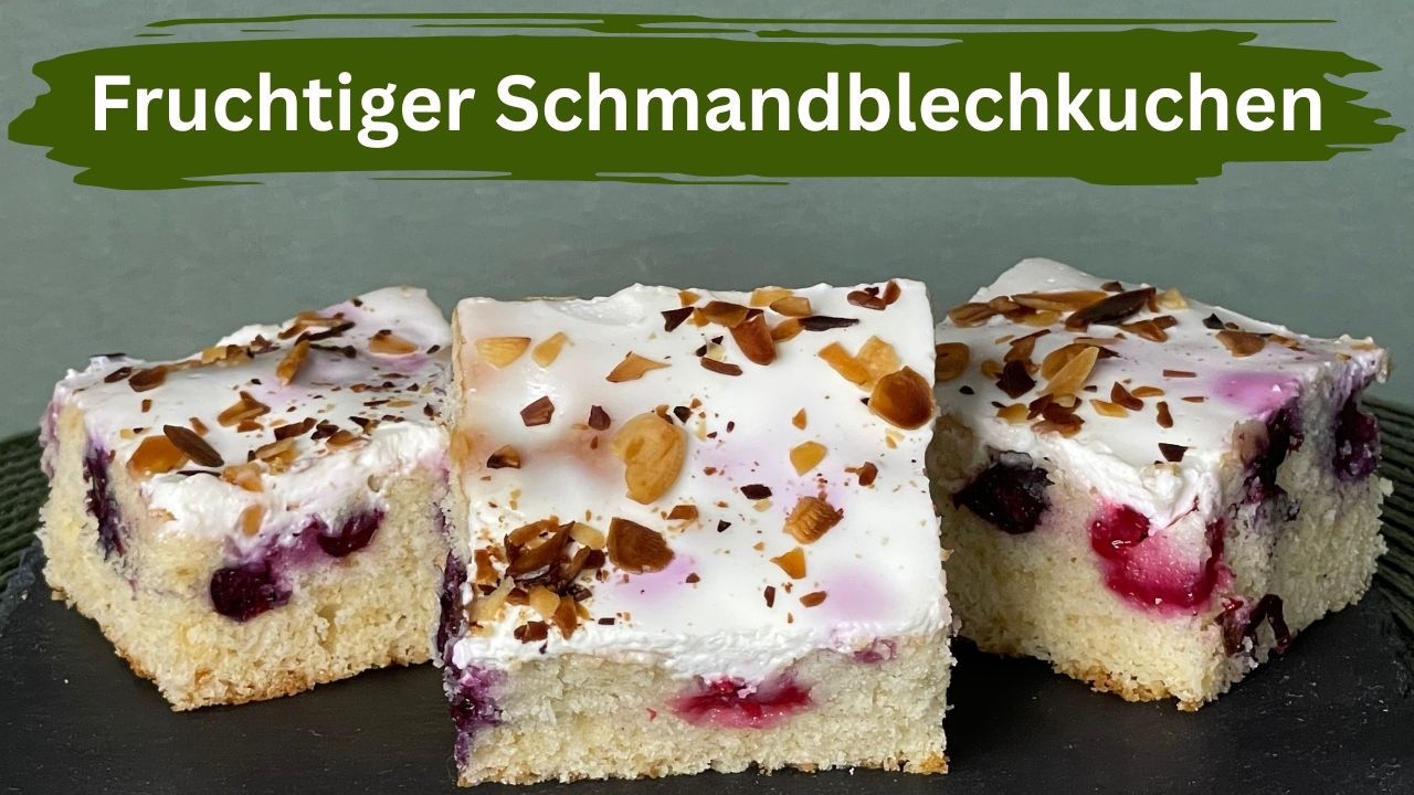 Fruchtiger Schmandblechkuchen