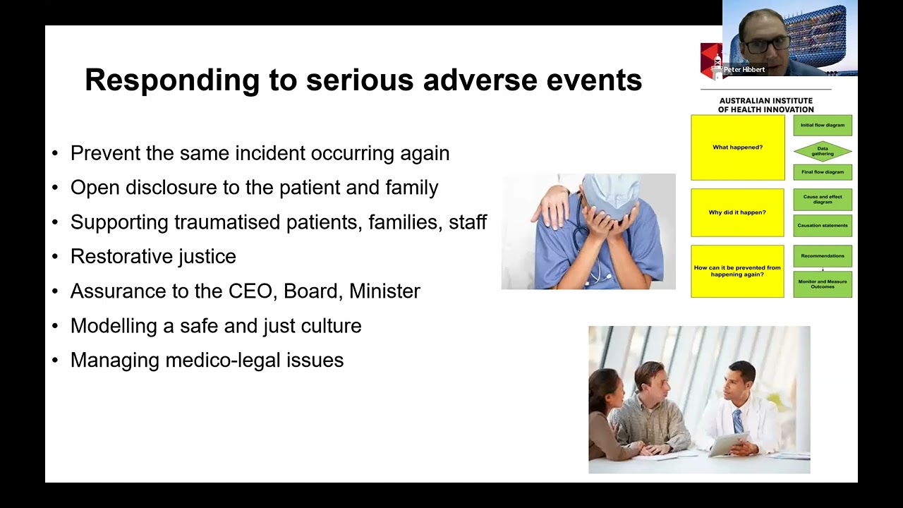 Seminar: Improving the response to adverse events – research and innovations from Australia
