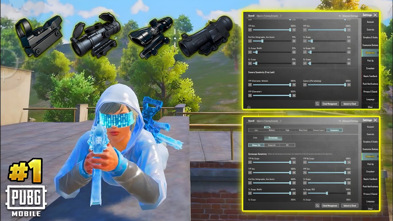 *NEW* NO RECOIL SENSITIVITIES + SETTINGS (5 FINGERS + GYRO)🔥PUBG Mobile