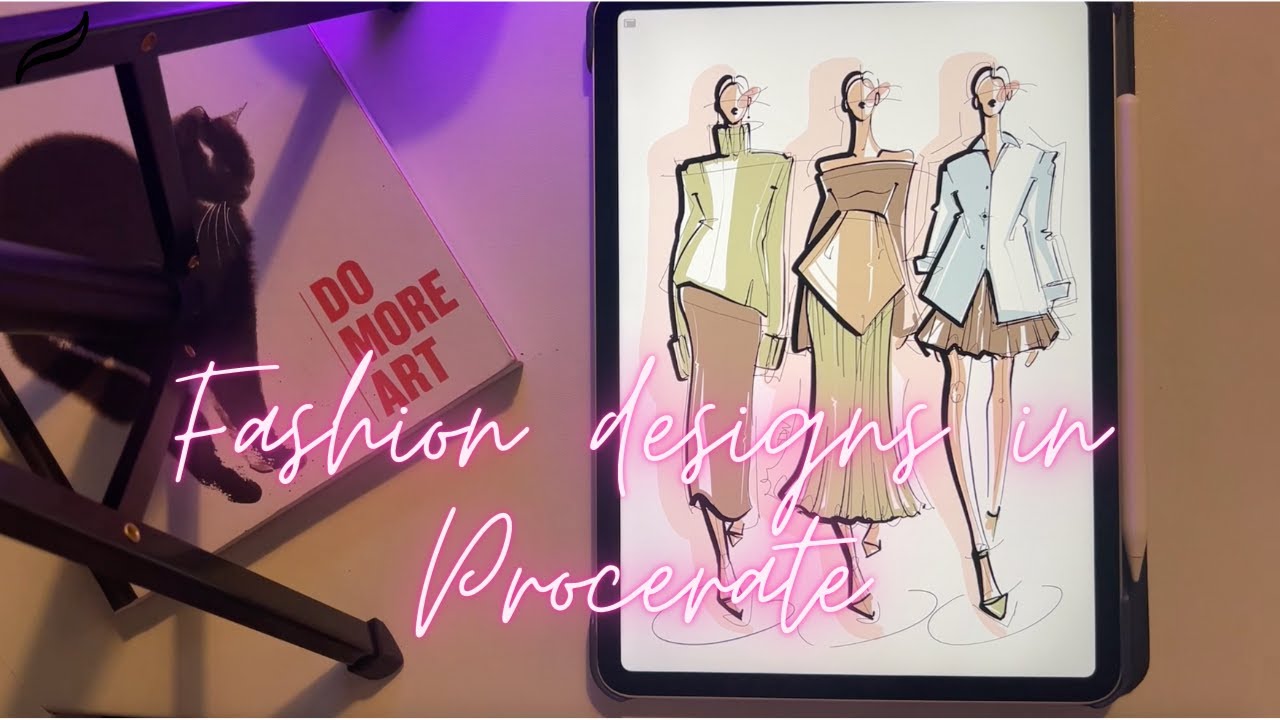 Иллюстрации моды в Procreate / Учебное пособие по цифровому фэшн-арту для дизайнеров, создающих э...