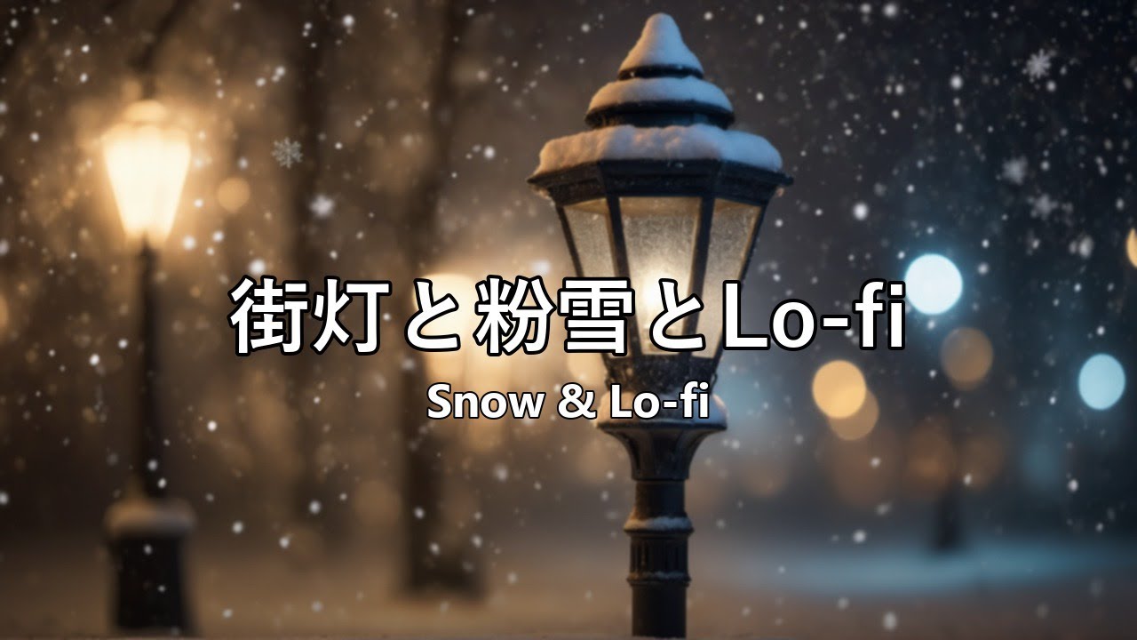 [Lo-fi Hip Hop] | 街灯と粉雪 | [Lo-fi Hip Hop] | Street Lamp and Falling Snow