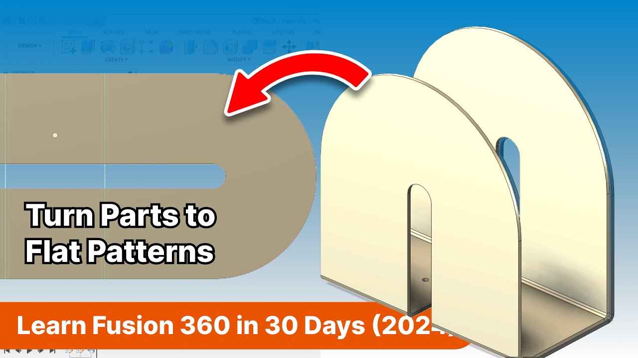 Basics of Sheet Metal Tools in Fusion 360 | Day 24 of Learn Fusion 360 in 30 Days - 2023 EDITION