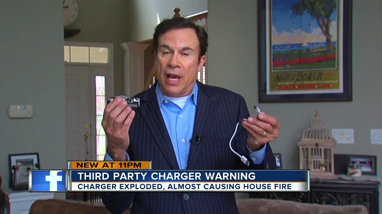 Cheap phone chargers may be sparking fires