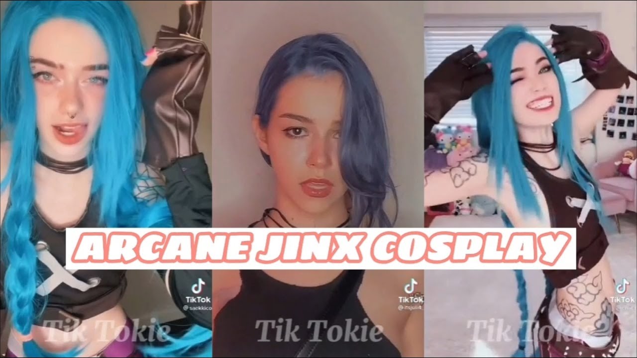 Arcane Jinx Cosplay - Tik Tok Compilation