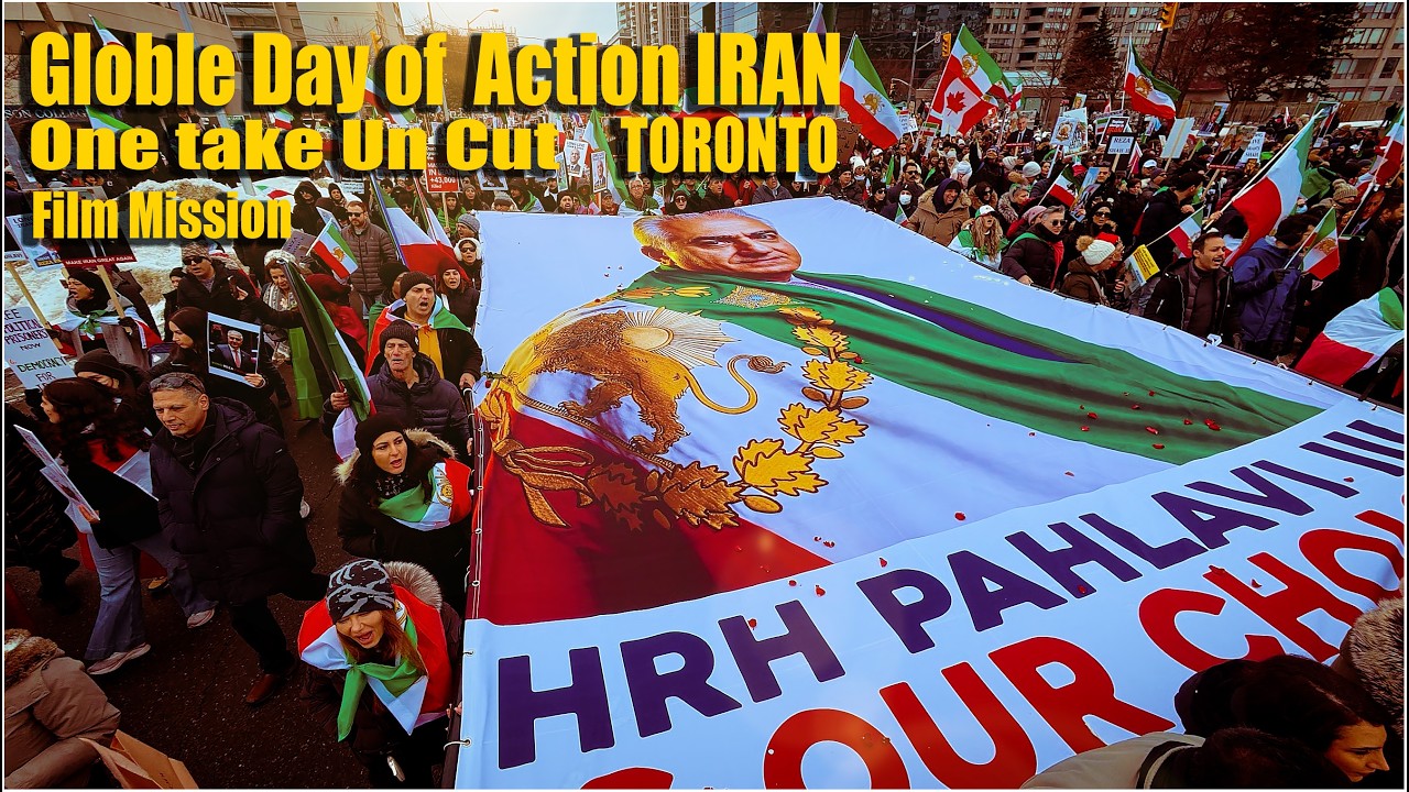 Global Day of Action for Iran – Toronto North York | One-Take Raw FootageFeb 14 2026