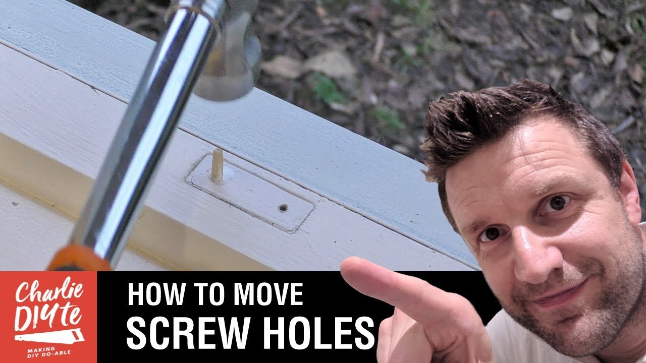 How to Move Screw Holes Slightly