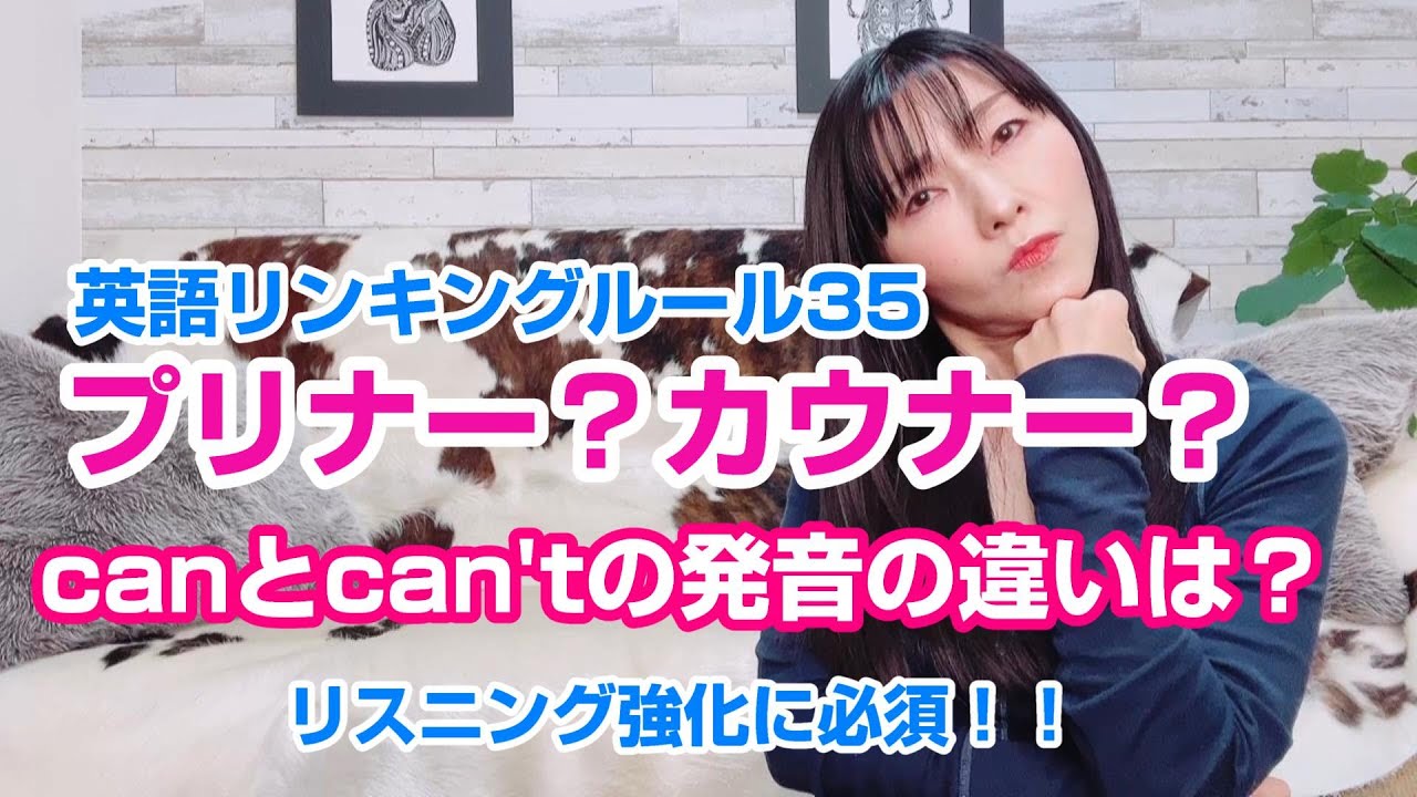 プリナー？カウナー？／英語リンキングルール35／⑮否定形't ⑯ntの連続