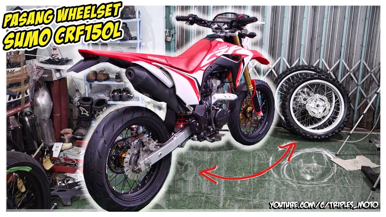 Pasang Wheelset Supermoto ke Honda CRF 150L