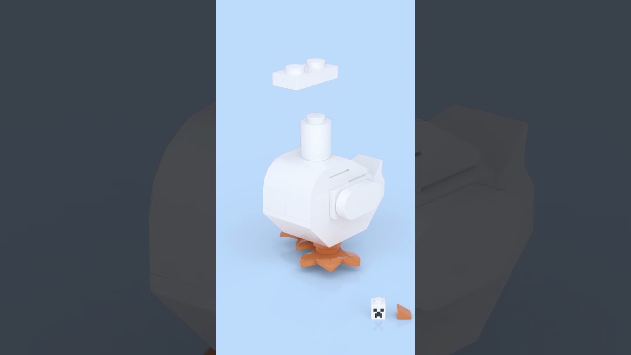 LEGO Little Goose 🦢✨ The Cutest Brick Bird Ever! 💛🔥 