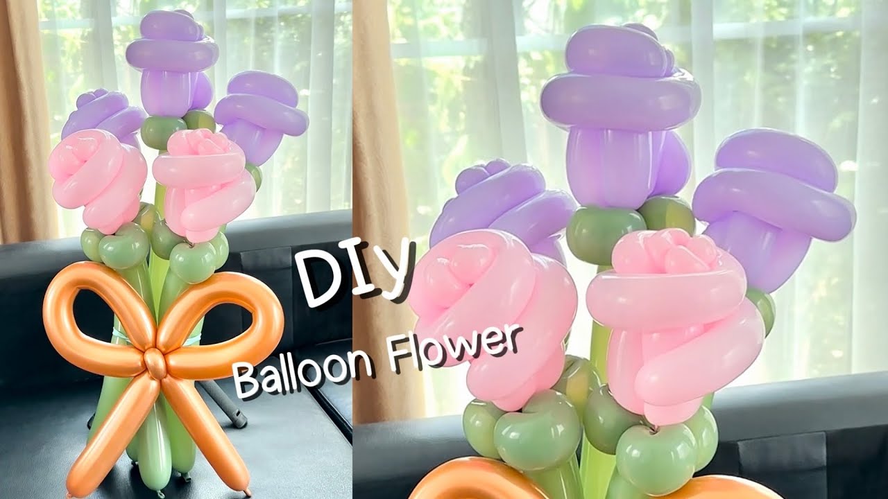 Balloon Flower Bouquet TUTORIAL  チューリップ風船
