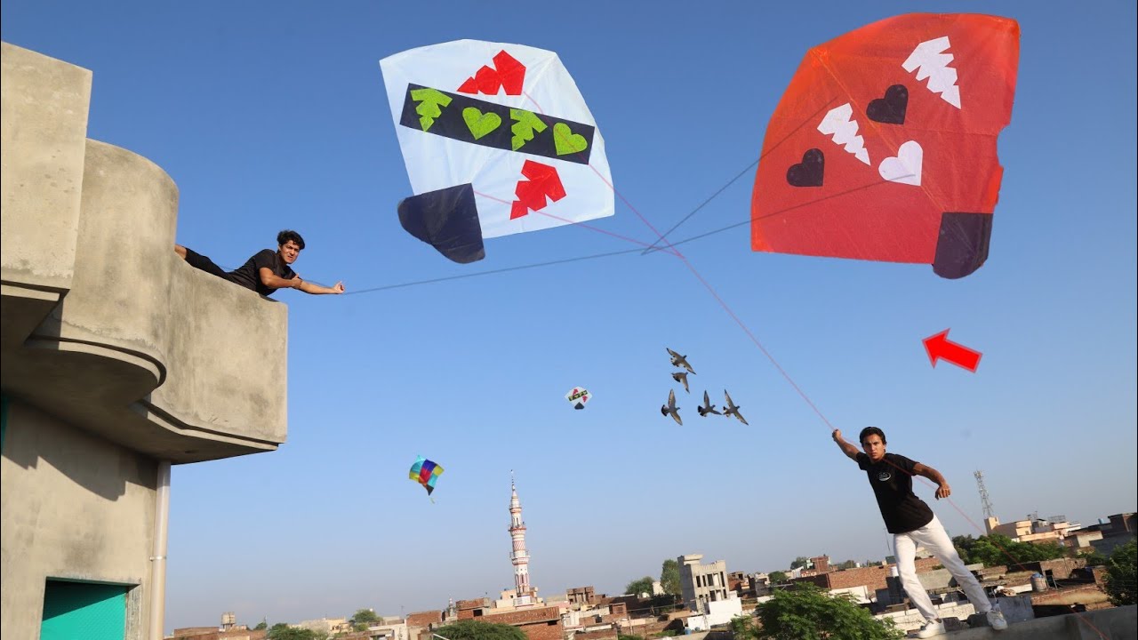 Kite Cutting & Flying Challenge Won Ruppes | Gudda